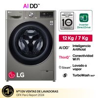 Lavaseca LG WD12PVC3S6C 12/7Kg Platino