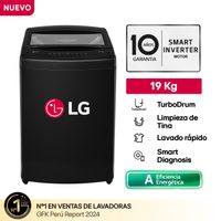 Lavadora LG WT19OBVTB 19Kg Turbodrum Carga Superior Negro
