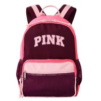 MOCHILA PINK COLOR VINO Y ROSADO