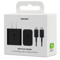 Cargador 45W Samsung Original Con Cable USB-C 1.8m EP-T4511