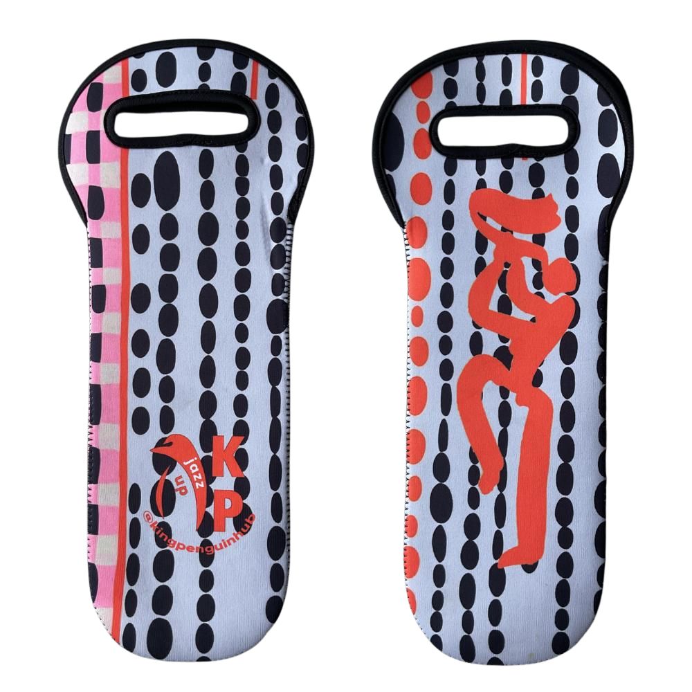 Portabotella Neopreno King Penguin - Wine Bag Jazz Up