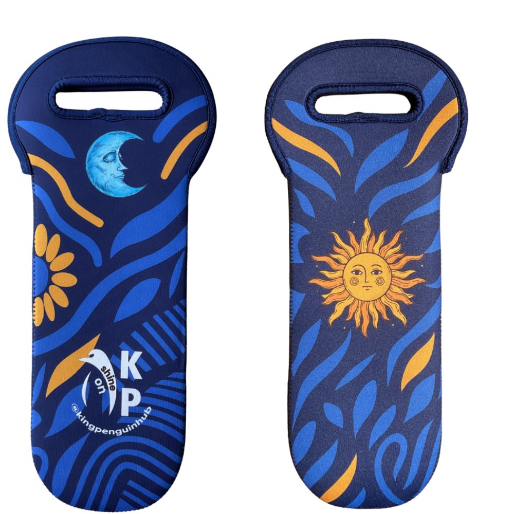 Portabotella Neopreno King Penguin - Wine Bag Shine On