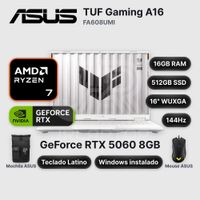 Laptop ASUS TUF Gaming A16 FA608UMI Ryzen 7-260 16GB 512GB SSD RTX 5060 16"" (90NR0KV6-M00J90)