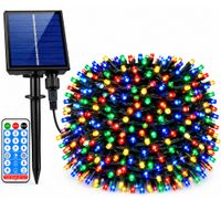 Luces De Navidad Solares Recargables 33 Metros 500 Led Multicolor