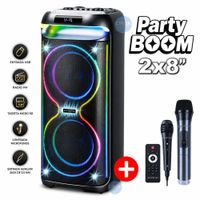 Parlante Tipo Torre BLACKLIN 2X8 BT FM USB S. Espacial DSP TWS Party Boom