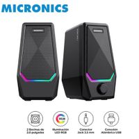 Parlantes Gamer Micronics MIC S300 Concorde RGB 02 Bocinas