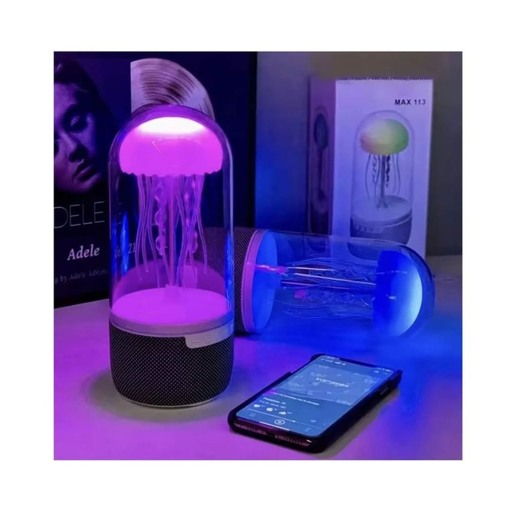 MEDUSA PARLANTE CON LUCES ALTAVOZ BLUETOOTH PACK X2
