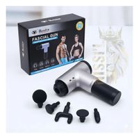 PISTOLA MASAJEADORA MUSCULAR RECARGABLE CON VARIAS VELOCIDADES