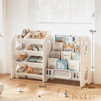 Organizador Infantil Multifuncional con Librero Beige