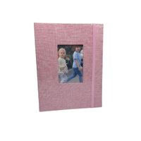 Album para 52 fotos 13x18cm con Cubierta de Lino Rosado