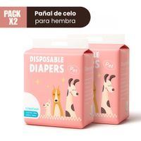 Pañal de Celo para Hembra (Pack x 2) Talla L