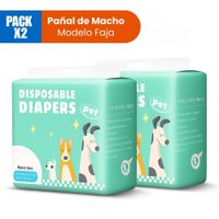 Pañal de Macho para Perro (Pack x 2) Talla M