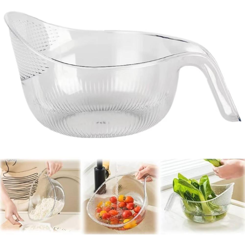 Set de 2 Coladores Escurridores con Mango para Cocina