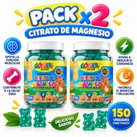 PACK 2 GOMITAS CITRATO DE MAGNESIO NIÑOS 300 GOMITAS SOTTCOR LABS