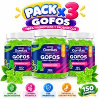 PACK 3 GOMITAS GOFOS NIÑOS 450 GOMITAS SOTTCOR LABS
