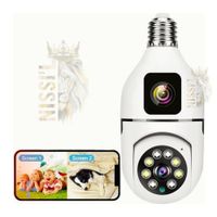 FOCO CAMARA DE SEGURIDAD DOBLE LENTE 360º