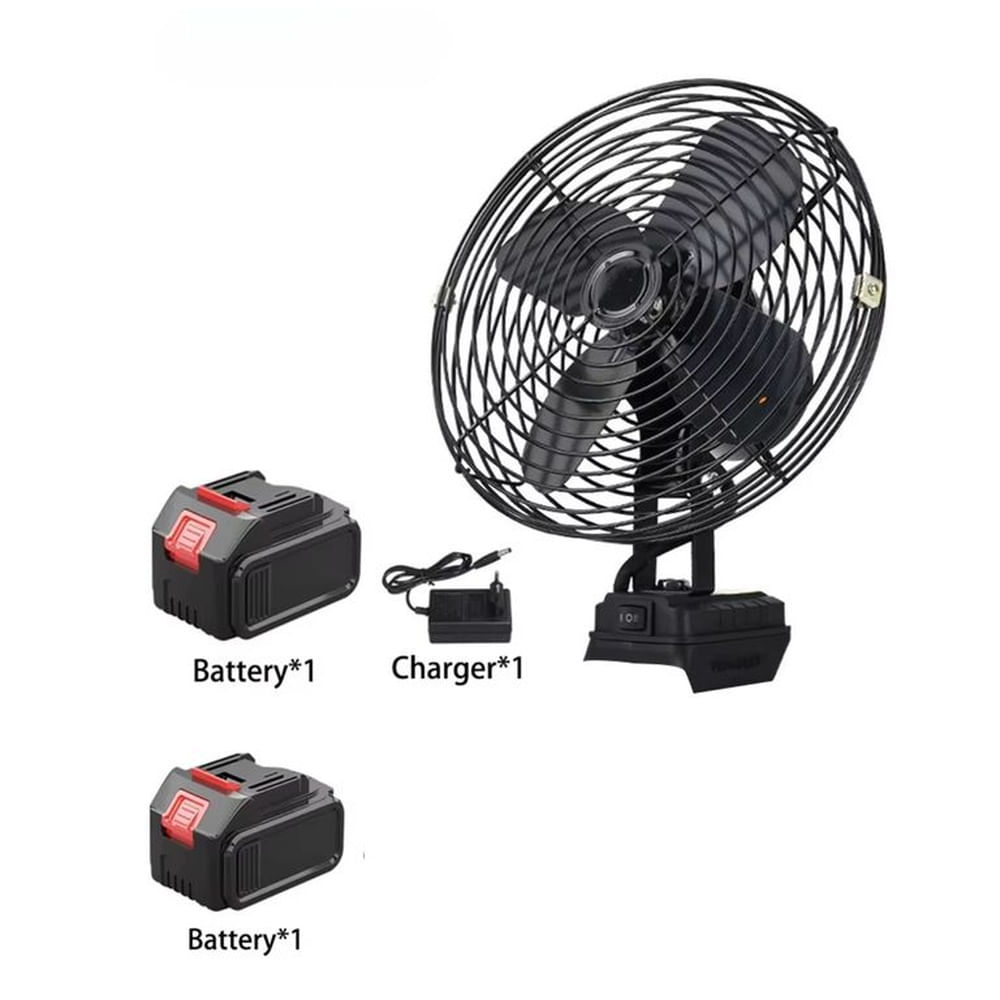VENTILADOR PORTATIL CON DOBLE BATERIA 48V FACIL DE USAR