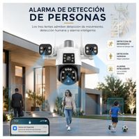 CAMARA DE SEGURIDAD PULPO WIFI ALTA CALIDAD - CON VISION NOCTURNA 360°