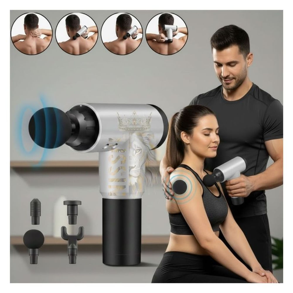 PISTOLA MASAJEADOR PORTATIL FACIAL GUN TERAPIA ALIVIO MUSCULAR