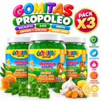 PACK 3 GOMITAS PROPÓLEO NIÑOS 450 GOMITAS SOTTCOR LABS