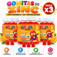 PACK 3 GOMITAS ZINC OROTATE NIÑOS 450 GOMITAS SOTTCOR LABS