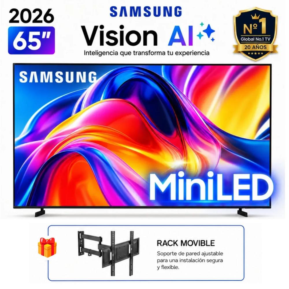 Televisor smart Samsung M70 65 4K UHD Mini LED Tizen OS UN65M70HAGXPE - Rack