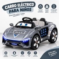 Carro Eléctrico CARS de 4 Motores Plomo con Luces LED y Control App