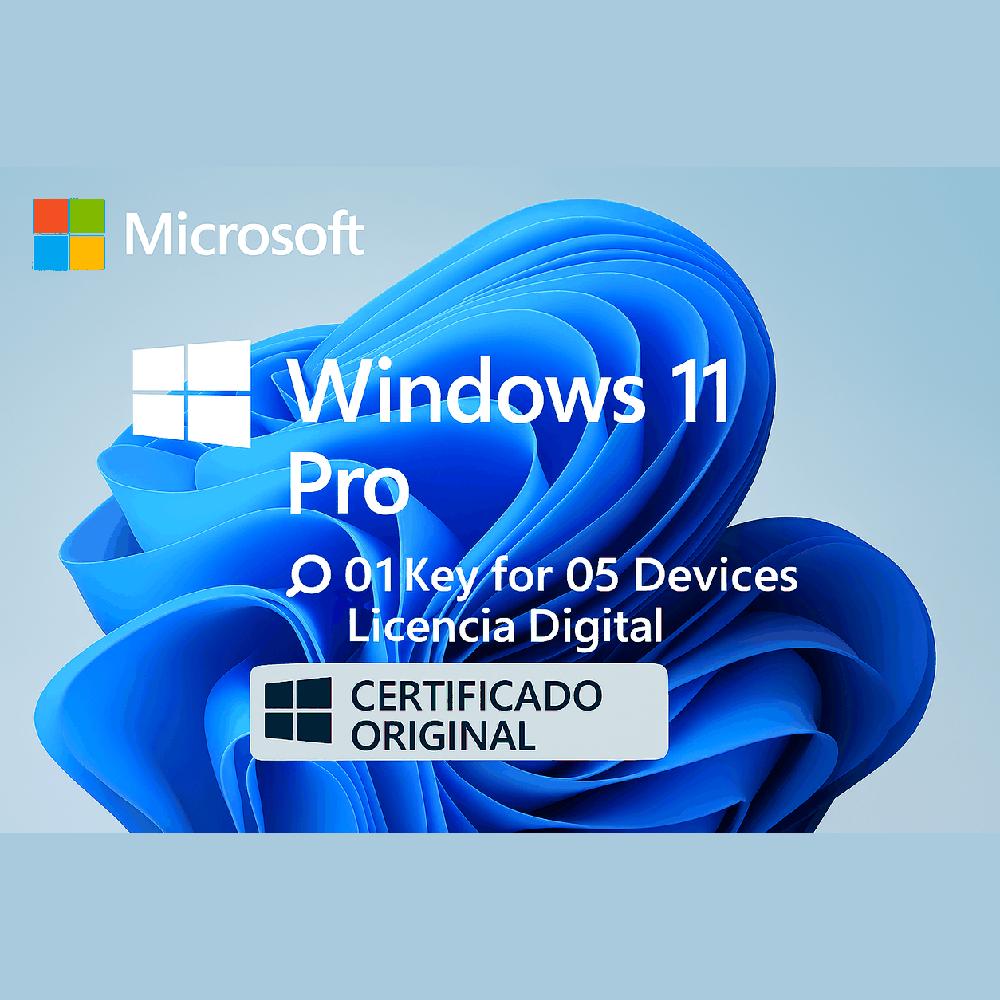 Microsoft Windows 11 Pro para 5 Dispositivos