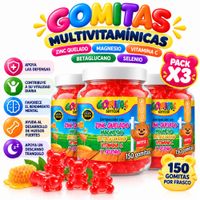 PACK 3 GOMITAS ZINC NIÑOS 450 GOMITAS SOTTCOR LABS