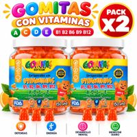 PACK 2 VITAMINAS NIÑOS 300 GOMITAS SOTTCOR LABS