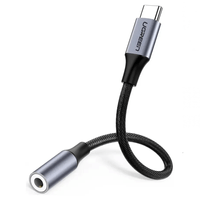 ADAPTADOR DE AUDIO UGREEN USB-C MACHO A HEMBRA JACK 3.5MM AV142