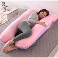 Almohada Multi Postural Embarazo Lactancia Rosado con Lila