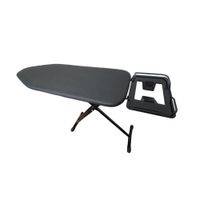 Tabla de Planchar Regulable en Altura con Base y Porta Plancha Negro