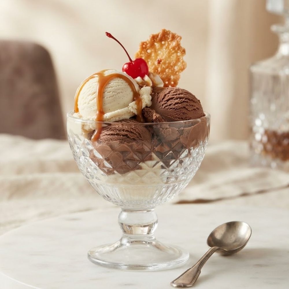 Set de 6 Copas de Vidrio para Helado y Postres 260 ml