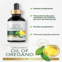 Carlyle Aceite orgánico de gotas líquidas de orégano 2 fl oz