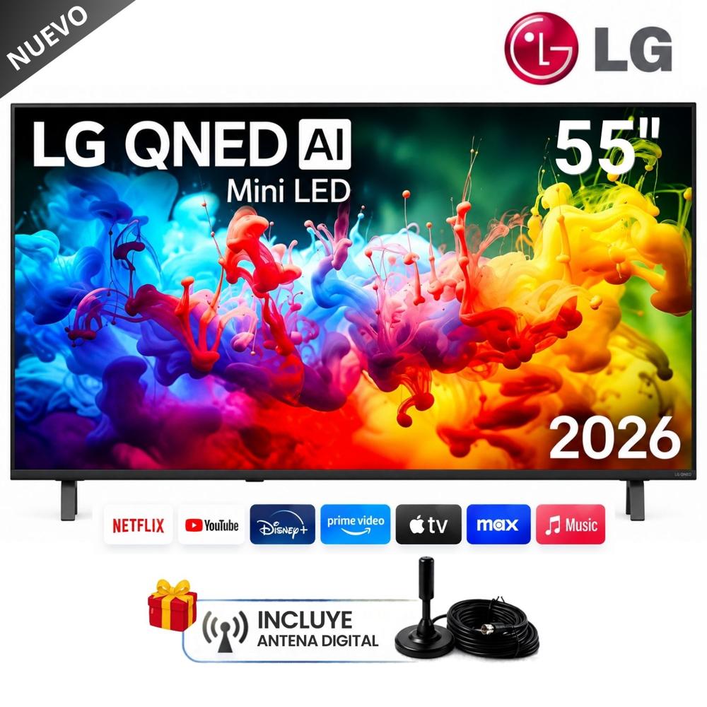 Televisor LG 55 MINILED QNED 4K SMART TV CON ANTENA DIGITAL 2026