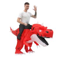 Disfraz Inflable de Dinosaurio Montable con Púas para Adulto