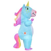 Disfraz Inflable de Unicornio para Adulto Celeste