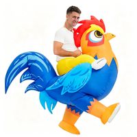 Disfraz Inflable Gallo Montable para Adulto
