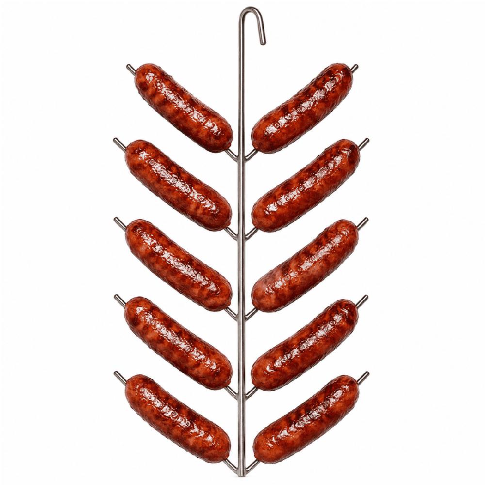 Choricera Inox para Cilindro Parrillero Gancho para Chorizos
