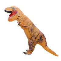 Disfraz Inflable de Dinosaurio para Adulto Marrón