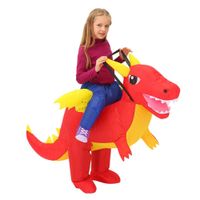 Disfraz Inflable Dinosaurio Montable para Niño Rojo