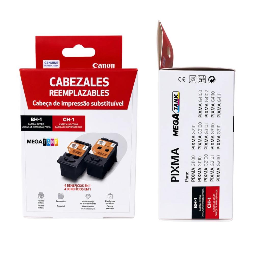 Cabezal Canon Combo Kit BH-1 Negro CH-1 Color PIXMA Serie G