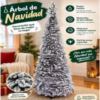 Árbol De Navidad Plegable Armado 1 Minuto Nevado 1.80 MT