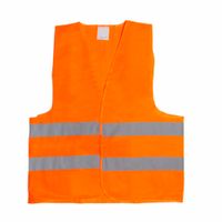 Chaleco Seguridad Reflectivo Simple Naranja 2 Cintas Talla M
