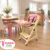 Silla de Comer Evolutiva con Bandeja Fija Color Rosada
