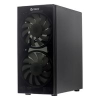 Case Gamer Teros TE-1333G Mid Tower ATX Sin Fuente 3 Ventiladores ARGB Negro