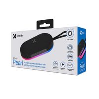 Parlante Xtech Pearl Bluetooth 5.4 5W TWS LED Base Magnética Negro XTS-607