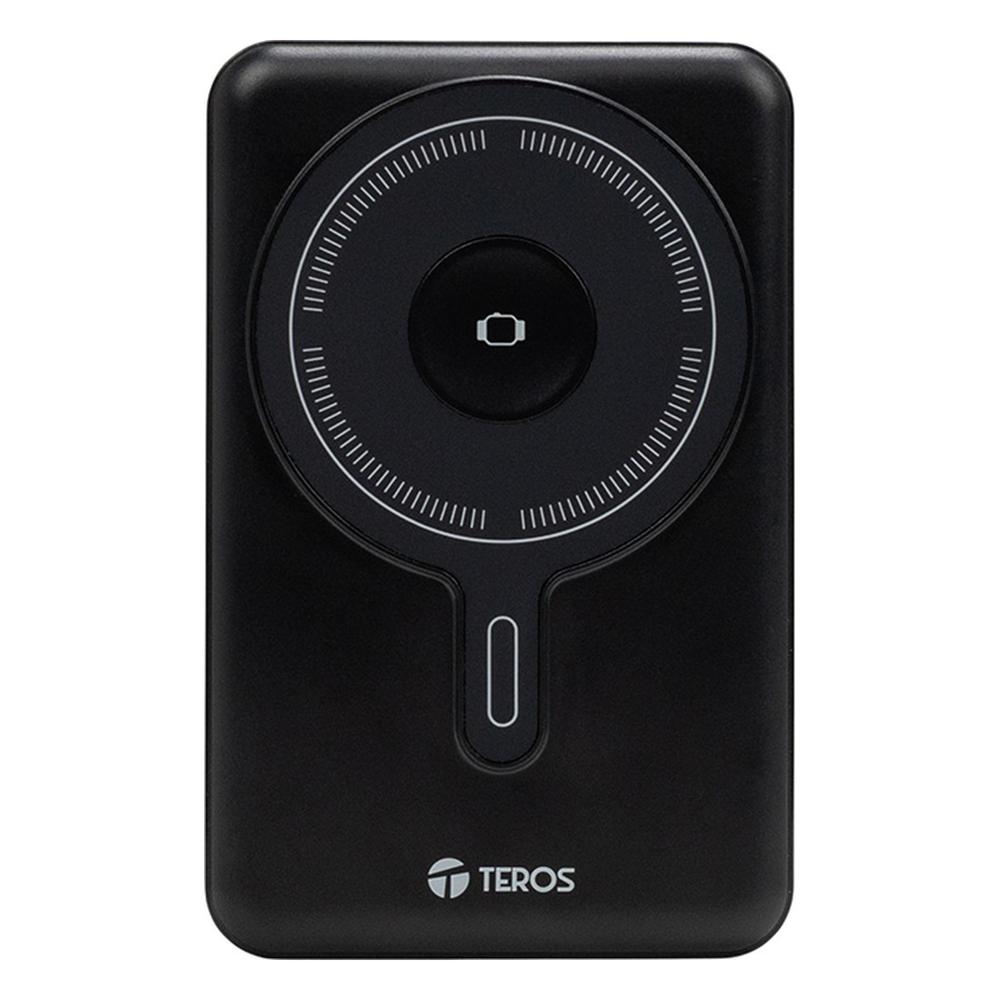 Powerbank Teros TE-7060N 10000 mAh 22.5W Carga Inalámbrica Magnética Negro