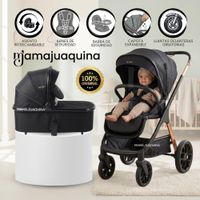 Coche Moisés Travel System VENIA con Sistema Adaptable Black